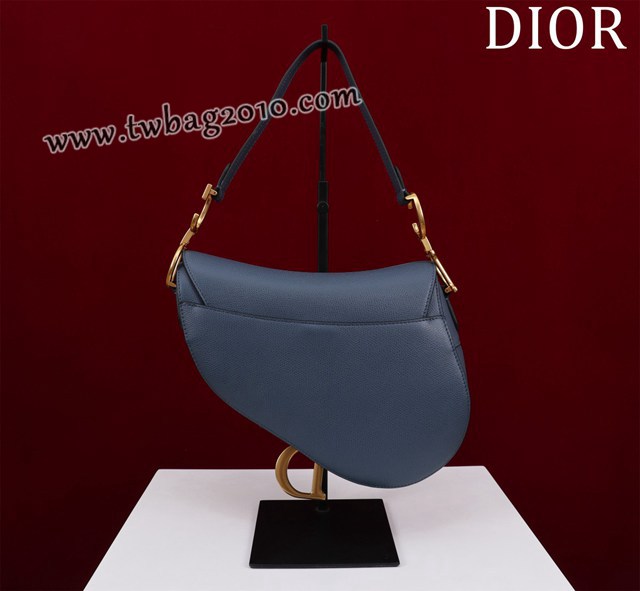 Dior专柜新款迪奥高仿原单长肩带大小号牛皮马鞍包手拎斜挎包 djfk1778